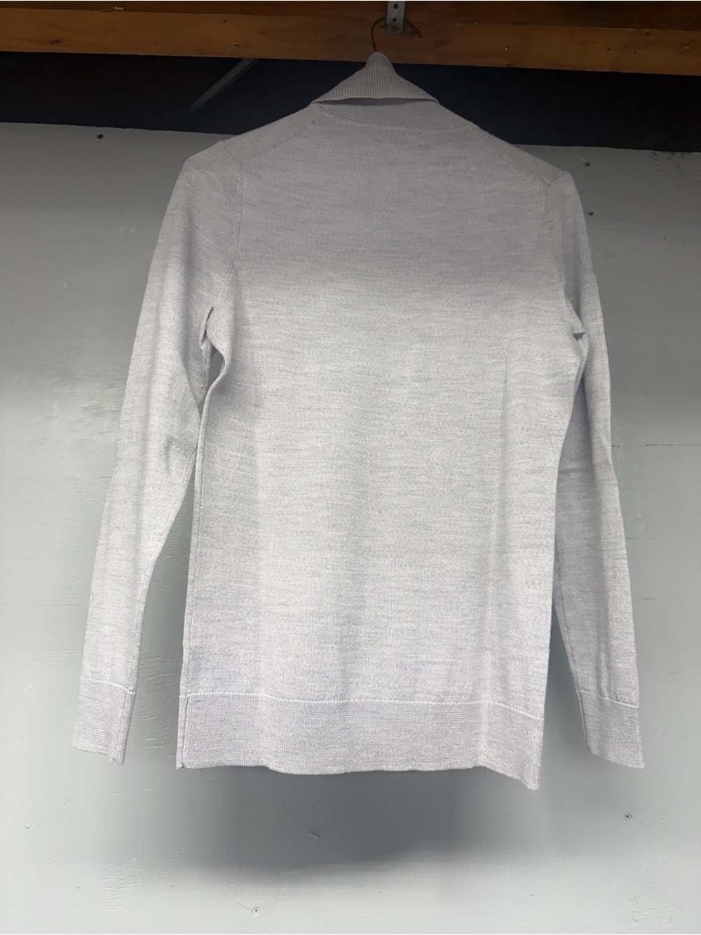 Lord & Taylor Light Gray Turtleneck Sweater - Picture 3 of 6